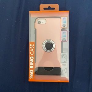 360 Ring pink & black case for iPhone SE/8/7/6 NWT
